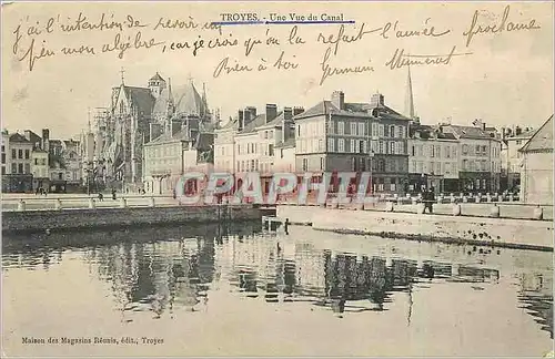 Cartes postales Troyes Une Vue du Canal