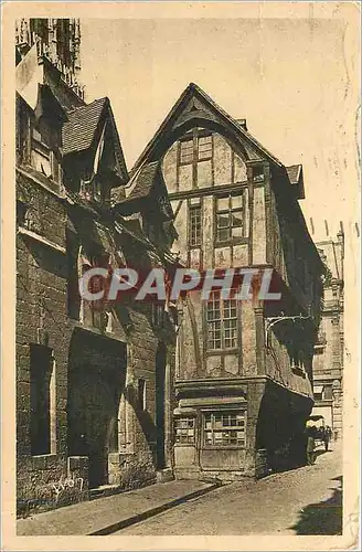 Ansichtskarte AK Rouen Seine Inferieure Vieilles Maisons rue Saint Romain