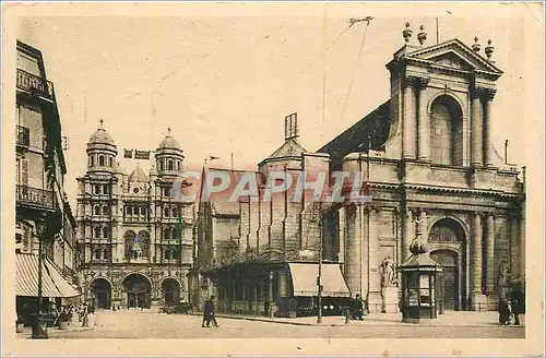 Ansichtskarte AK Dijon Cote d'Or Bourse du Commerce Eglise St Michel