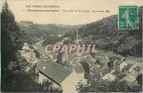 Cartes postales Plombieres les Bains Vue prise de la Vierge