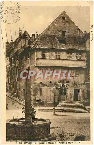 Ansichtskarte AK Saverne Vieille Maison Grande Rue