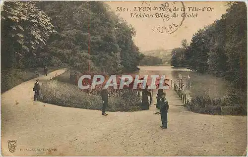 Cartes postales Lyon Parc de la Tete d'Or L'Embarcadere du Chalet Soldats Militaria