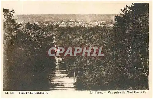 Ansichtskarte AK Fontainebleau La Foret Vue prise du Mail Henri IV