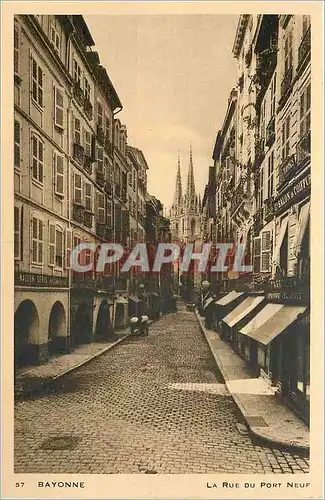 Ansichtskarte AK Bayonne La Rue du Port Neuf