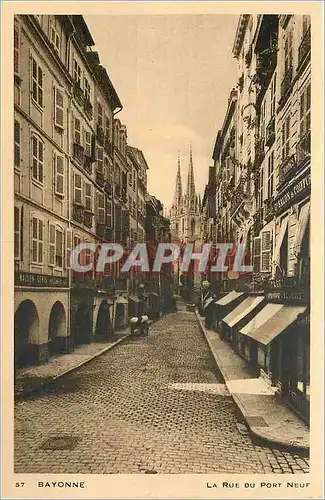 Cartes postales Bayonne La Rue du Port Neuf
