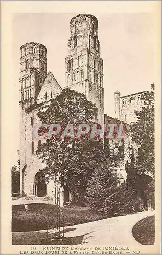 Cartes postales Ruines de l'Abbaye de Jumieges