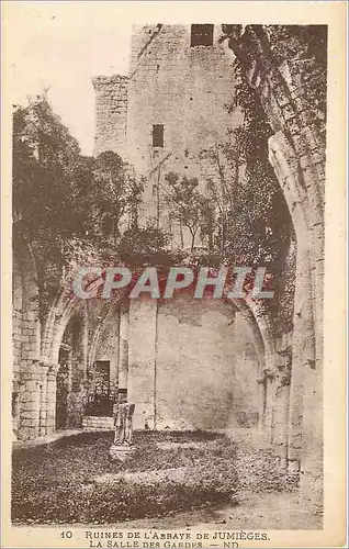 Cartes postales Ruines de l'Abbaye de Jumieges La Salle des Gardes