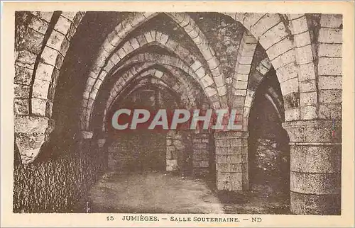 Cartes postales Jumieges Salle Souterraine