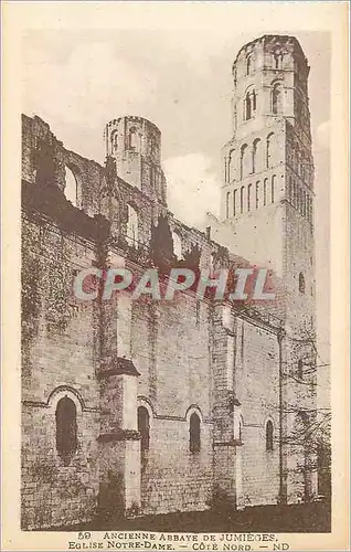 Ansichtskarte AK Ancienne Abbaye de Jumieges Eglise Notre Dame Cote Nord