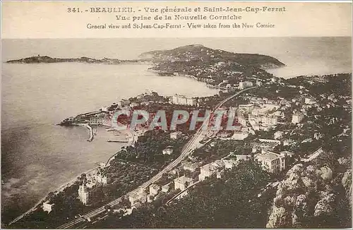 Ansichtskarte AK Beaulieu Vue generale et Saint Jean Cap Ferrat Vue prise de la Nouvelle Corniche