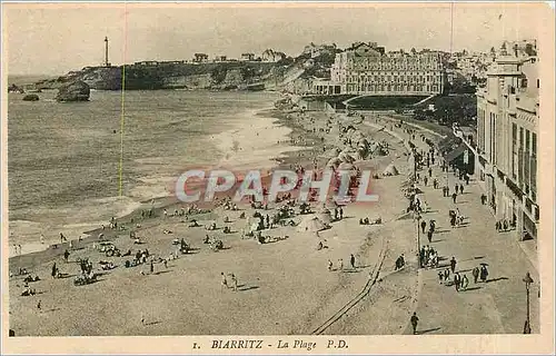 Cartes postales Biarritz La Plage