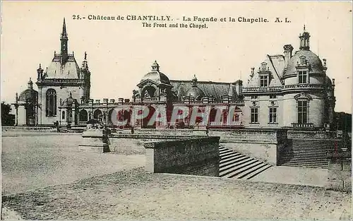 Ansichtskarte AK Chateau de Chantilly La Facade et la Chapelle