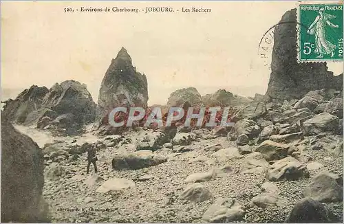 Ansichtskarte AK Environs de Cherbourg Jobourg Les Rochers