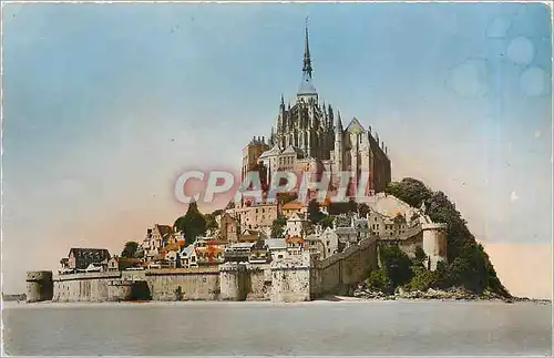 Moderne Karte Le Mont St Michel Vue Generale Cote Est