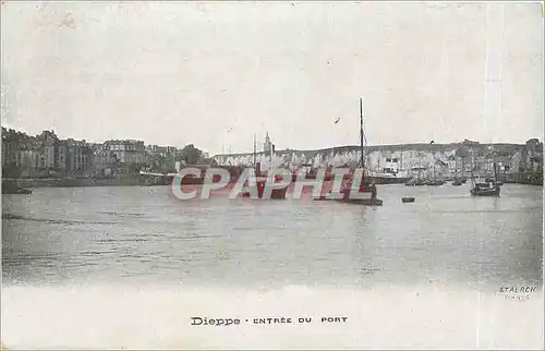 Ansichtskarte AK Dieppe Entree du Port Bateaux