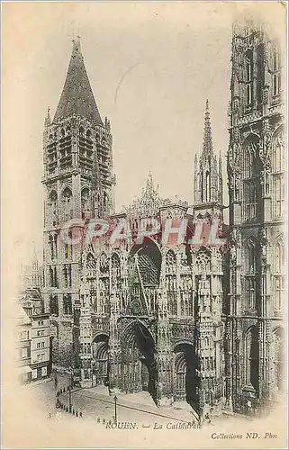 Cartes postales Rouen La Cathedrale