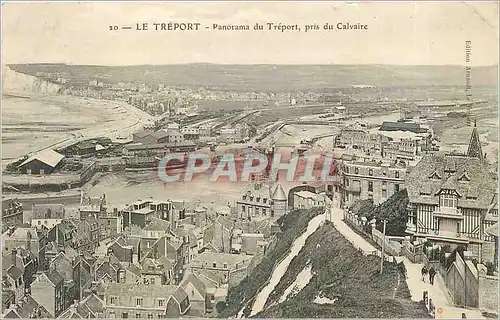 Cartes postales Le Treport panorama du Treport pris du Calvaire