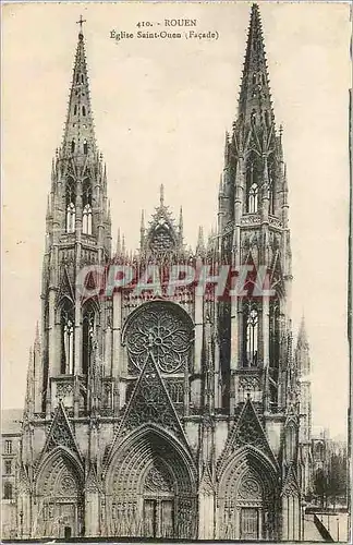 Cartes postales Rouen Eglise Saint Ouen Facade