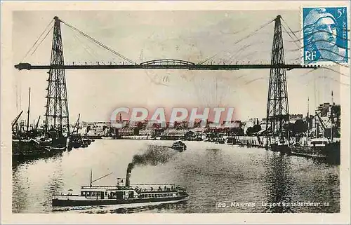Ansichtskarte AK Nantes Le Pont transbordeur Bateau