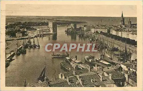 Cartes postales La Rochelle Char Mar Vue generale du Port Bateaux