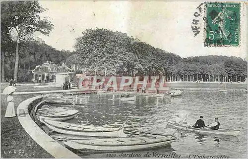 Cartes postales Jardins de Versailles L'Embarcadere Bateaux