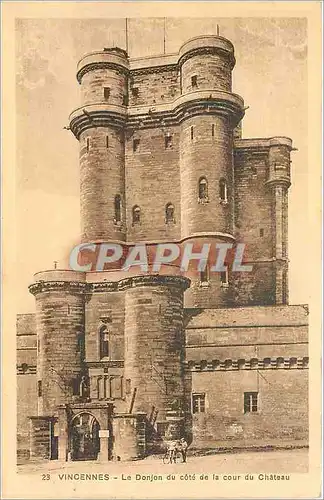 Ansichtskarte AK Vincennes Le Donjon du cote de la cour du Chateau