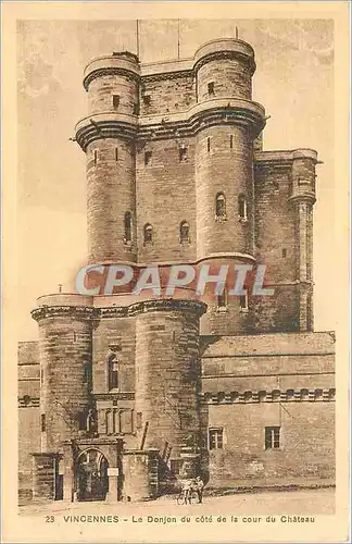 Cartes postales Vincennes Le Donjon du cote de la cour du Chateau