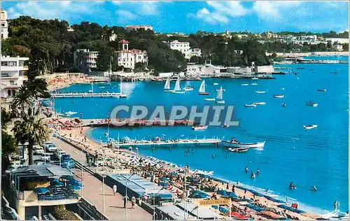 Cartes postales moderne Cote d'Azur Juan les Pins La Promenade et les Plages