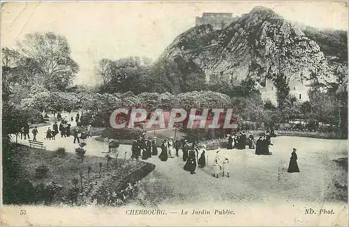 Ansichtskarte AK Cherbourg Le Jardin Public