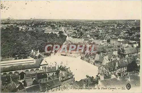 Cartes postales Nevers Vue panoramique sur la Place Carnot