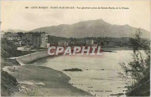 Ansichtskarte AK Cote Basque Saint Jean de Luz Vue generale prise de Sainte Barbe et la Rhune