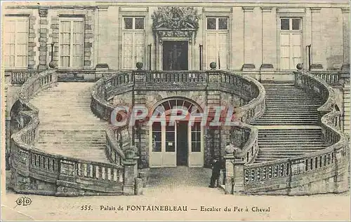 Ansichtskarte AK Palais de Fontainebleau Escalier du Fer a Cheval