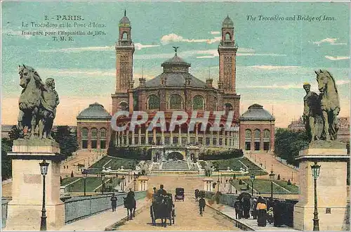 Ansichtskarte AK Paris Le Trocadero et le Pont d'lena