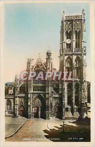 Cartes postales Dieppe L'Eglise Saint Jacques