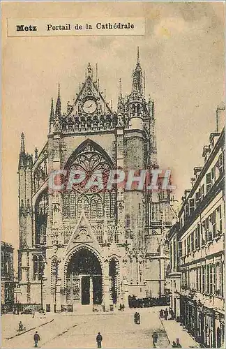 Cartes postales Metz Portail de la Cathedrale