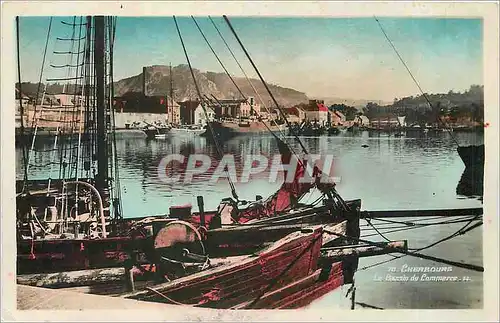 Cartes postales Cherbourg La Bassin du Commerce Bateaux