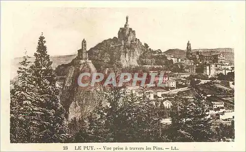 Cartes postales Le Puy Vue prise a travers les Pins