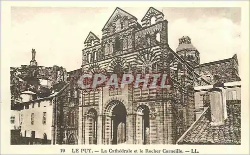 Cartes postales Le Puy La Cathedrale et le Rocher Corneille