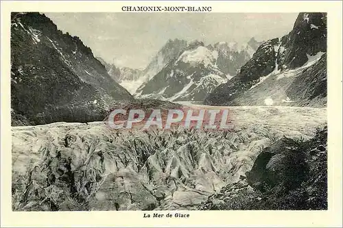 Cartes postales Chamonix Mont Blanc La Mer de Glace