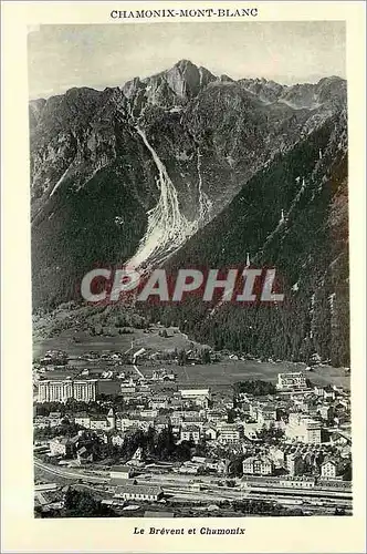 Cartes postales Chamonix Mont Blanc Le Brevent et Chamonix