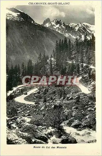 Cartes postales Chamonix Mont Blanc Route du Col des Moutes