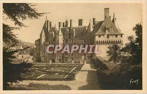 Cartes postales Langeais Indre et Loire Facade interieure du Chateau