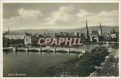 Cartes postales Zurich Quaibrucke