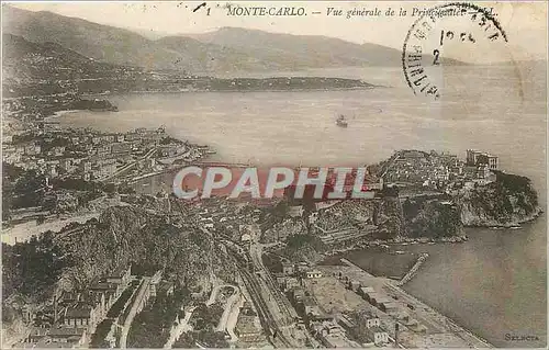 Cartes postales Mone Carlo Vue Generale