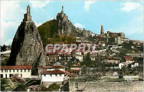 Cartes postales moderne Le Puy en Velay HL Vue d'Ensemble sur le Rocher d'Aiguillie