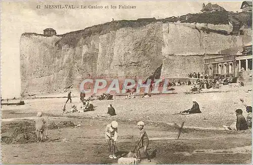 Ansichtskarte AK Mesnil Val Le Casino et les Falaises