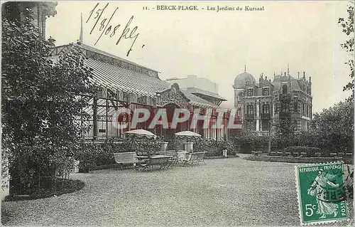 Ansichtskarte AK Berck Plage Les Jardins du Kursaal