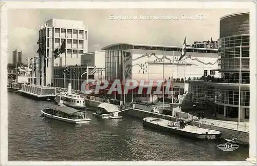 Cartes postales Pavillons de Suisse et d'Italie Paris Exposition Internationale 1937