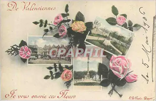 Cartes postales De Valenciennes Je vous envoie ces Fleurs