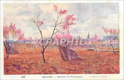 Cartes postales Beaune Matinee de Printemps